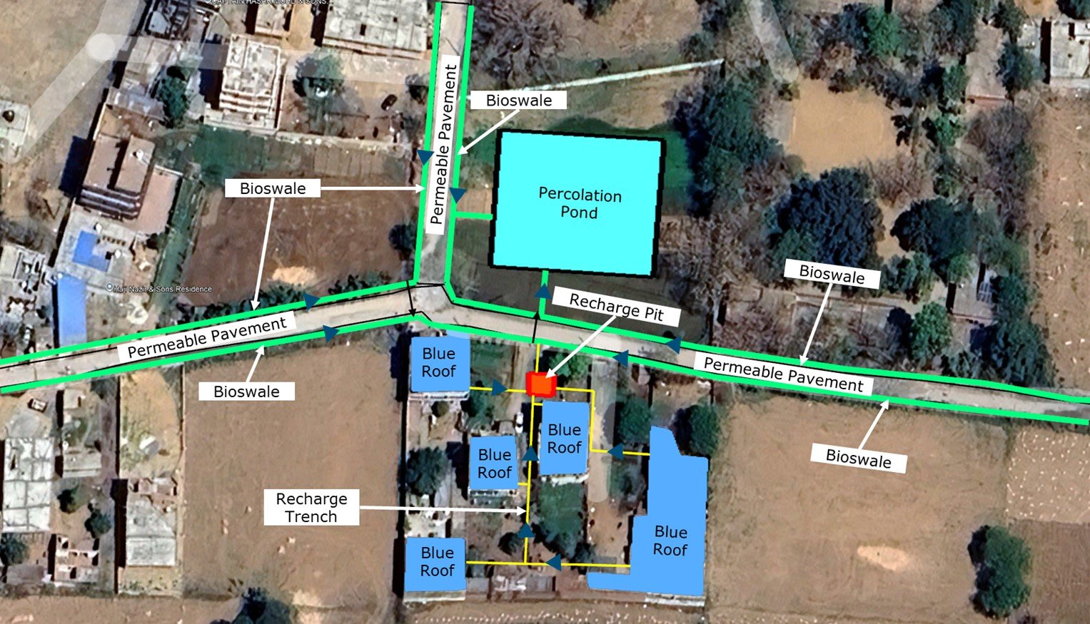Proposed Rainwater Intervention in Lower Catchment